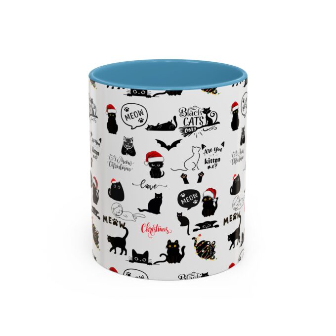 Gothic Cat Christmas Accent Mug – Unique & Festive (11, 15oz) - Image 11