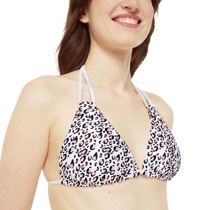 Leopard Print Strappy Bikini Top – Bold & Flattering - Image 4