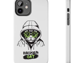 Gothic cat phone case Christmas phone case Tough phone case gift Holiday cat phone case Gothic style Christmas gift