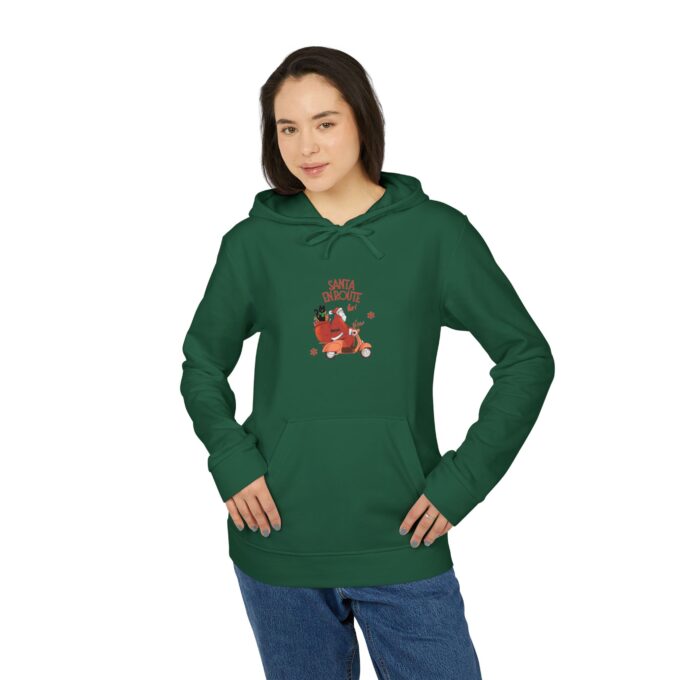 Gothic Cat Christmas adidas Hoodie – adidas Fleece Comfort - Image 7