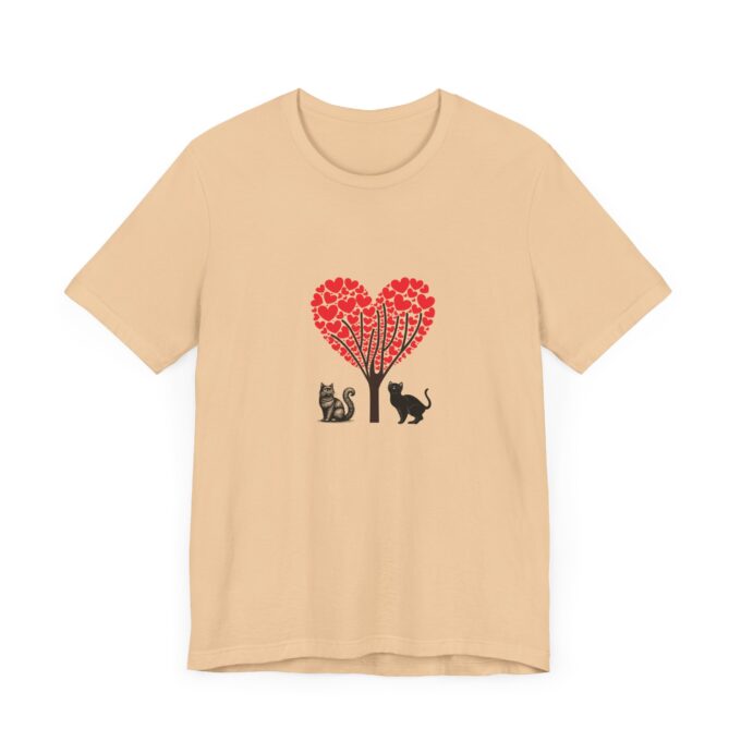 Gothic Cat Valentine Tee – Stylish Unisex Comfort - Image 10