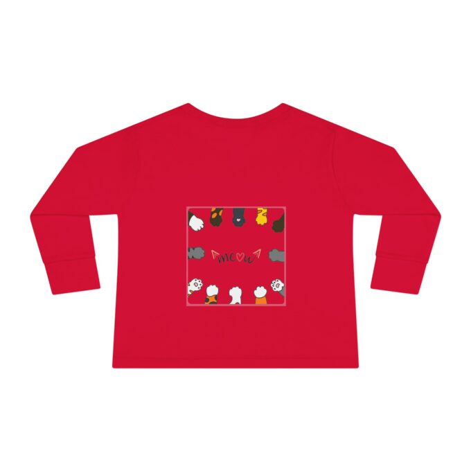 Gothic Cat Christmas Toddlers Long Sleeve Tee – Festive & Cozy - Image 14