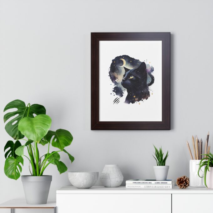 Gothic Cat Christmas Poster – Unique Holiday Wall Art - Image 5