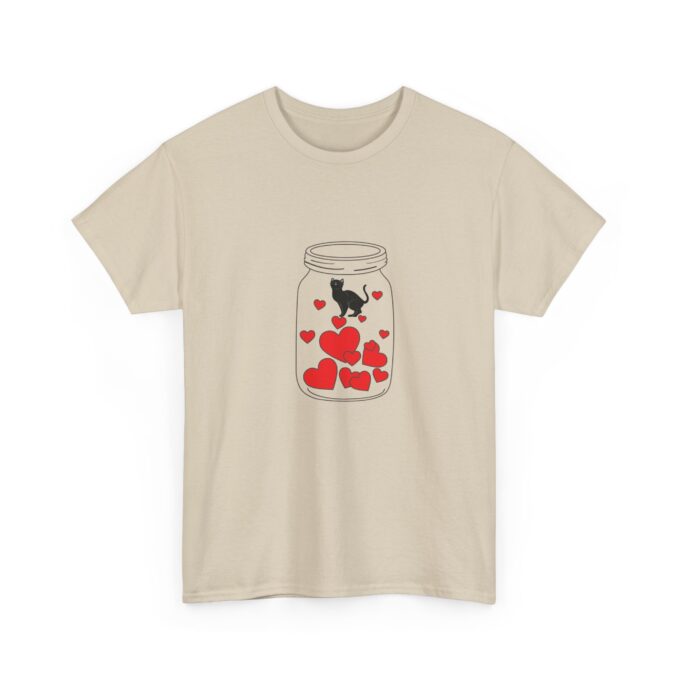 Gothic Cat Valentine Unisex Tee – Bold & Comfortable - Image 6