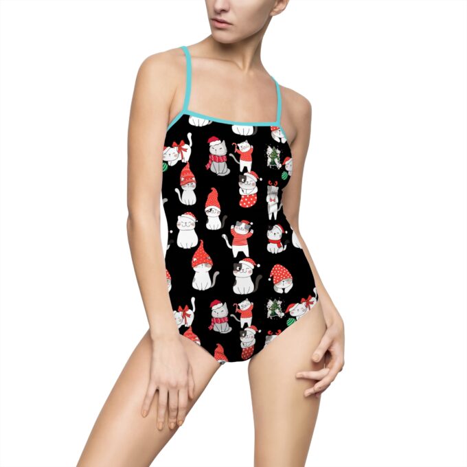 Black Cat Women’s One-piece Swimsuit – Stylish & Elegant - Image 8