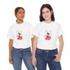 Gothic Cat Valentine Unisex Tee – Bold & Comfortable - Image 2