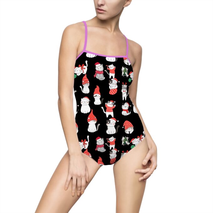 Black Cat Women’s One-piece Swimsuit – Stylish & Elegant - Image 9