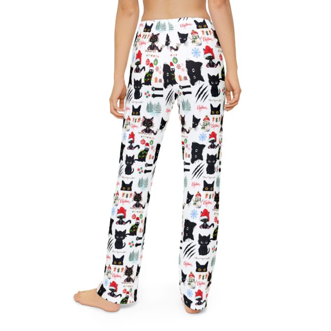 Gothic Cat Christmas Kids Pajama Pants  – Festive & Cozy - Image 4