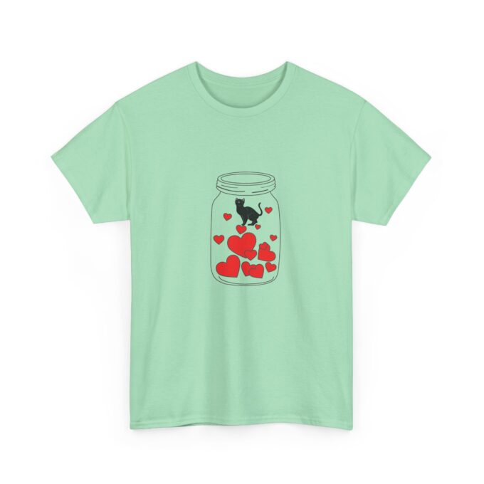 Gothic Cat Valentine Unisex Tee – Bold & Comfortable - Image 10