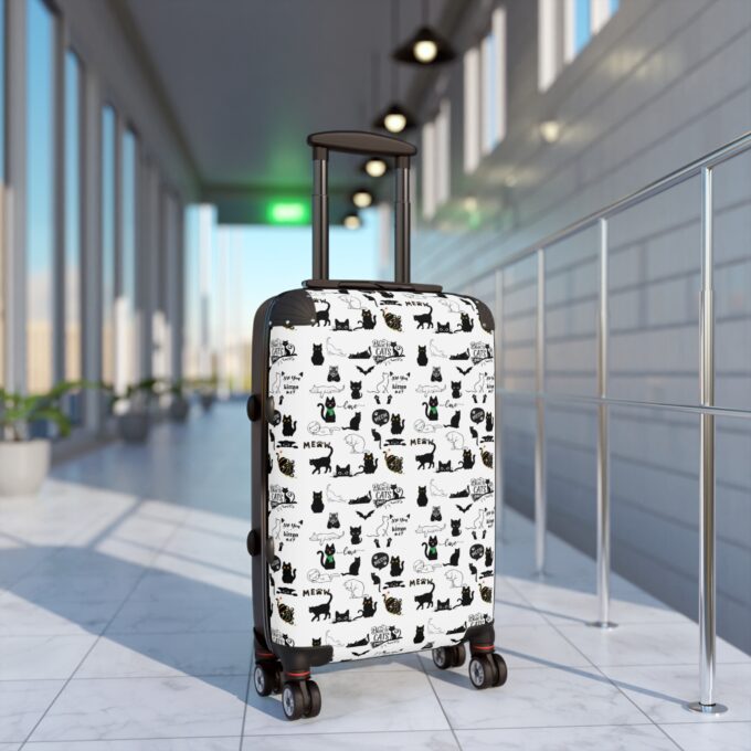 Black Cat Suitcase – Stylish & Durable Travel Gear - Image 3