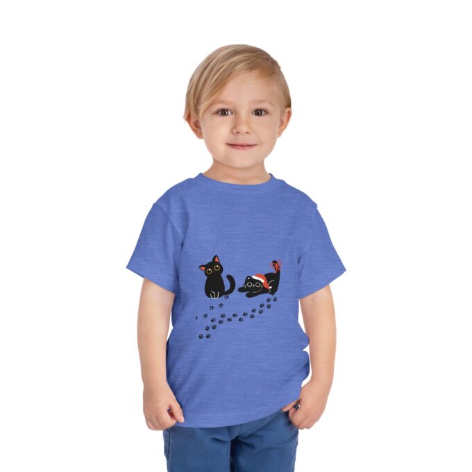 Gothic Cat Christmas Toddler Short Sleeve Tee - Fun Holiday Style - Image 18