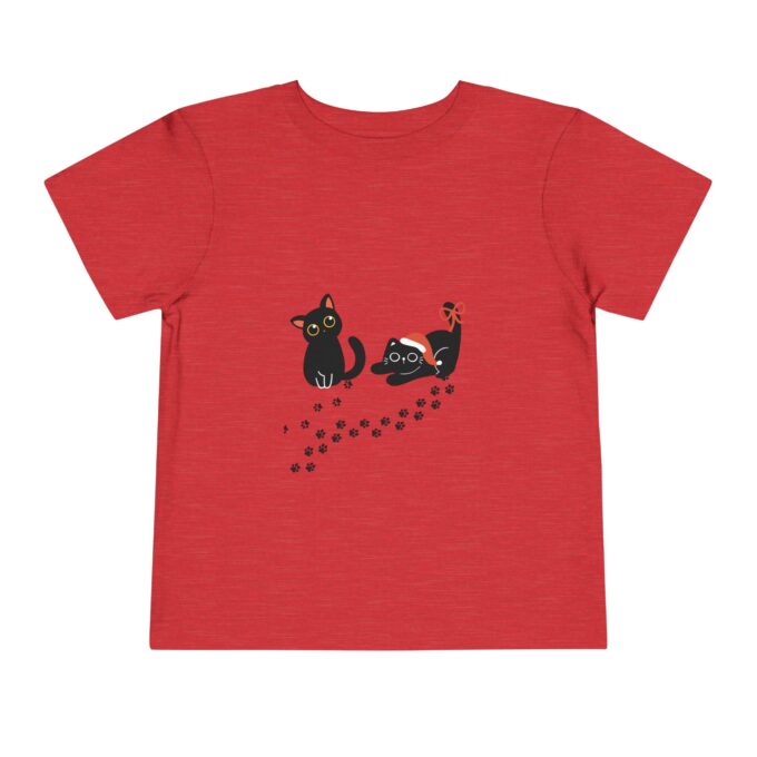 Gothic Cat Christmas Toddler Short Sleeve Tee - Fun Holiday Style - Image 21