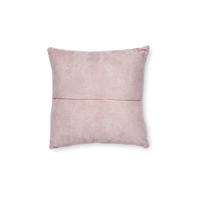 Black Cat Christmas Square Pillow  – Pink Back Festive & Cozy Décor - Image 2