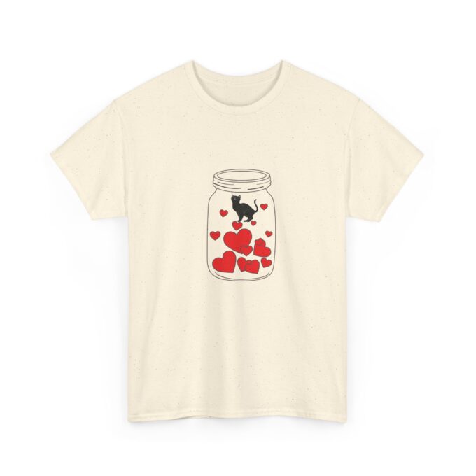 Gothic Cat Valentine Unisex Tee – Bold & Comfortable - Image 9