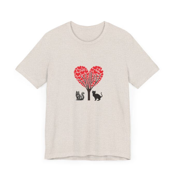 Gothic Cat Valentine Tee – Stylish Unisex Comfort - Image 7