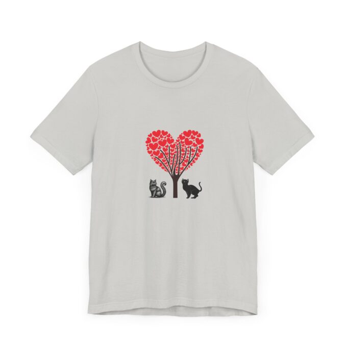 Gothic Cat Valentine Tee – Stylish Unisex Comfort - Image 8