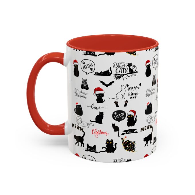 Gothic Christmas coffee mug Gothic cat holiday mug Unique Christmas mug Holiday cat coffee mug Gothic gift mug