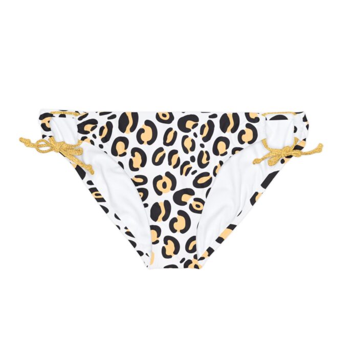 Leopard Print Tie Side Bikini Bottom – Stylish & Adjustable - Image 6