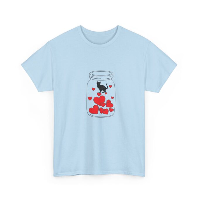 Gothic Cat Valentine Unisex Tee – Bold & Comfortable - Image 11