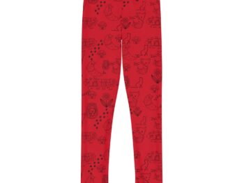 Youth holiday leggings Gothic Christmas apparel Comfortable kids leggings Festive full-length leggings Unique kids holiday clothing