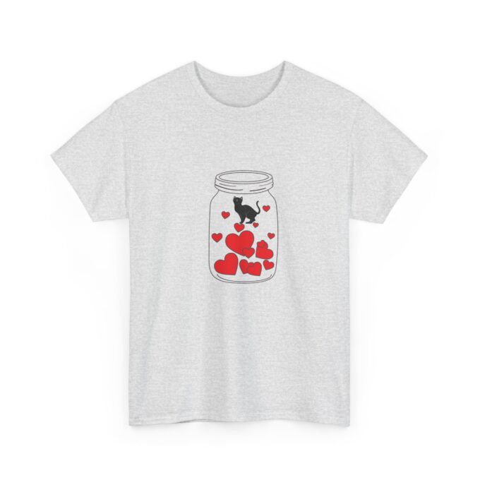 Gothic Cat Valentine Unisex Tee – Bold & Comfortable - Image 4