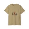 Moose Riding Bicycle Christmas Unisex T-Shirt - Image 7