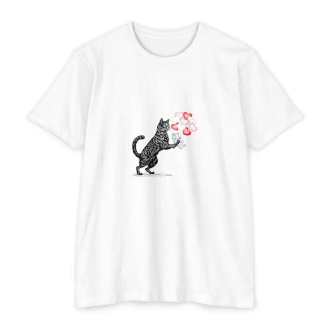 Gothic Cat Valentine Unisex Jersey T-shirt – Soft & Stylish - Image 11