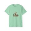 Moose Riding Bicycle Christmas Unisex T-Shirt - Image 11
