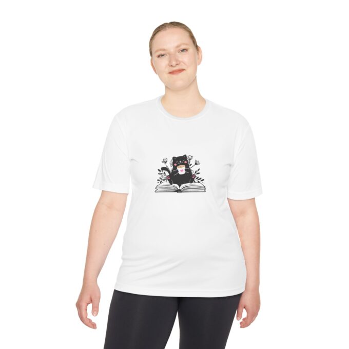 Gothic Cat Valentine Moisture-Wicking Tee – Stylish Comfort - Image 3