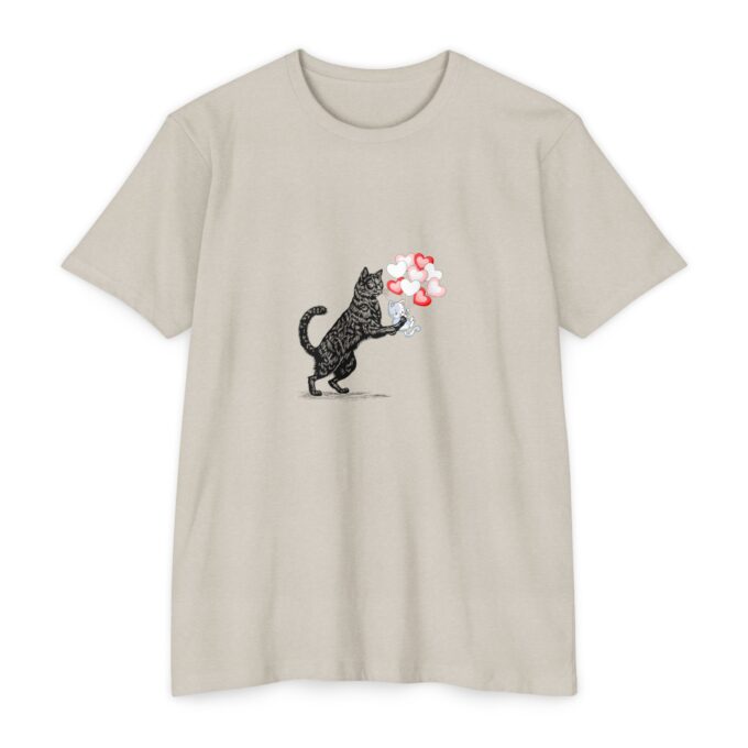 Gothic Cat Valentine Unisex Jersey T-shirt – Soft & Stylish - Image 5