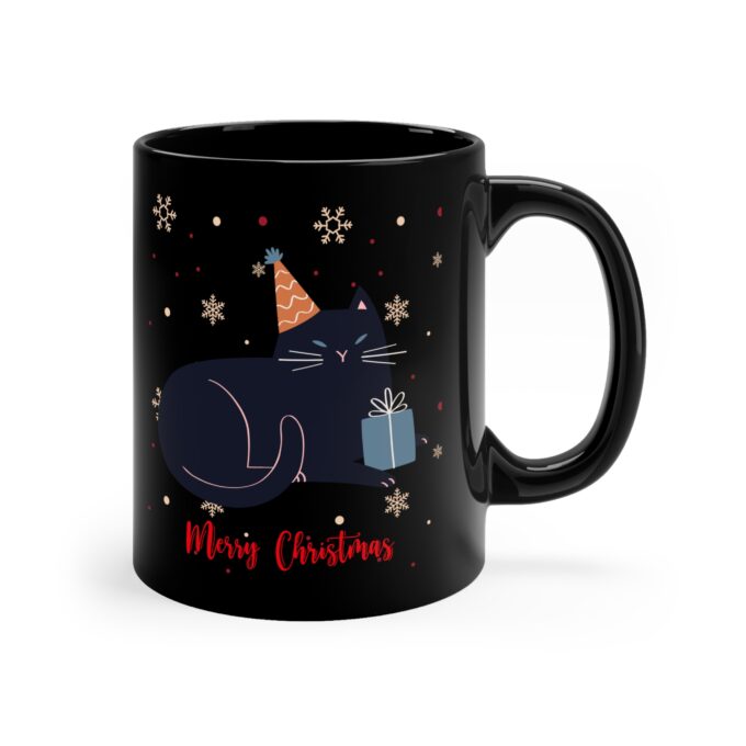 Cat lover Christmas mug Holiday coffee mug gift Cute cat-themed mug Christmas gifts for cat lovers