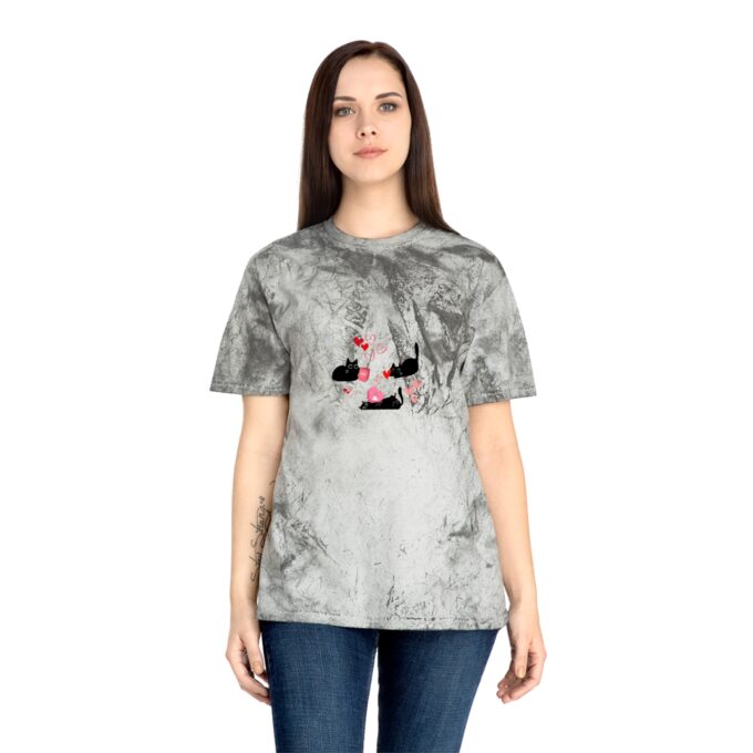 Gothic Cat Valentine Color Blast T-Shirt - Image 9