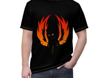 Gothic Valentine’s Day tee Unisex cut-and-sew shirt Black cat fashion tee Gothic gift idea