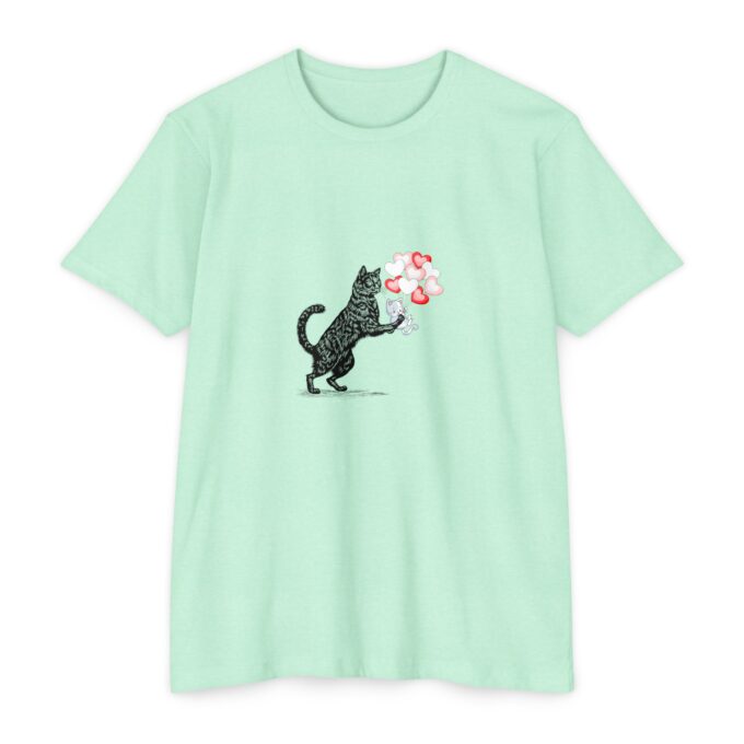 Gothic Cat Valentine Unisex Jersey T-shirt – Soft & Stylish - Image 8