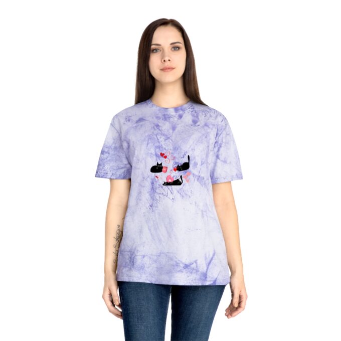 Gothic Cat Valentine Color Blast T-Shirt - Image 15