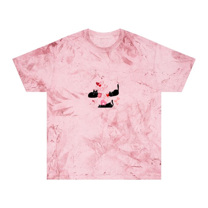 Gothic Cat Valentine Color Blast T-Shirt - Image 16