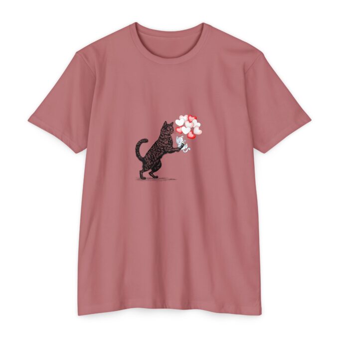 Gothic Cat Valentine Unisex Jersey T-shirt – Soft & Stylish - Image 13