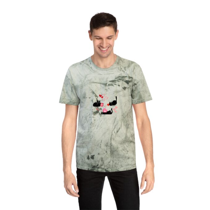 Gothic Cat Valentine Color Blast T-Shirt - Image 11