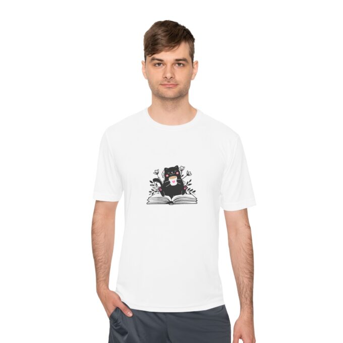 Gothic Cat Valentine Moisture-Wicking Tee – Stylish Comfort - Image 2