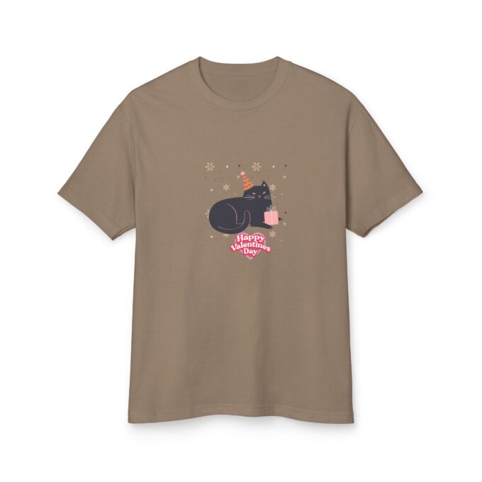 Black Cat Valentine’s Day Shirt – Perfect for Cat Lovers - Image 6