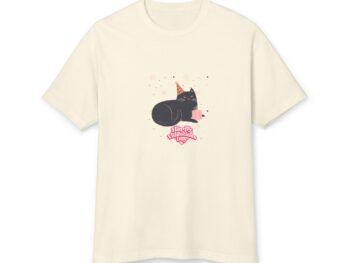 Black cat Valentine shirt Cat lover t-shirts Feline Valentine’s apparel Valentine’s Day gift for cat lovers