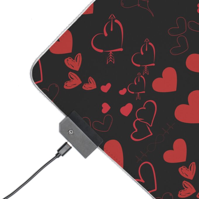 LED Heart Gaming Mouse Pad - Perfect for Gamers & Valentine's Day - Image 9