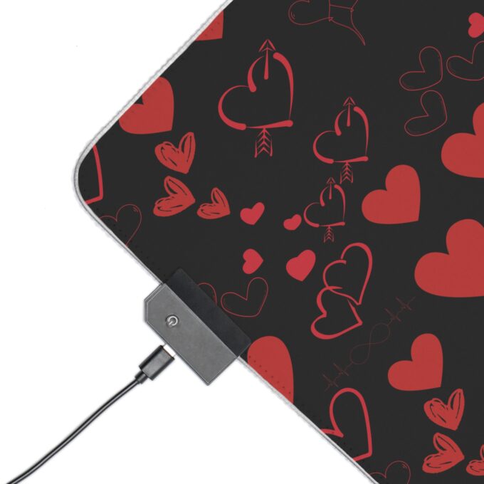 LED Heart Gaming Mouse Pad - Perfect for Gamers & Valentine's Day - Image 3