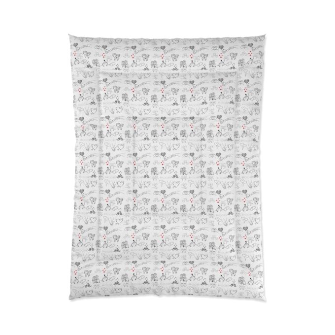 Valentine’s Day comforter Romantic bedding set Soft and cozy comforter Valentine’s gift for couples