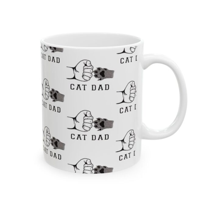 Cat Dad Ceramic Mug - Image 4