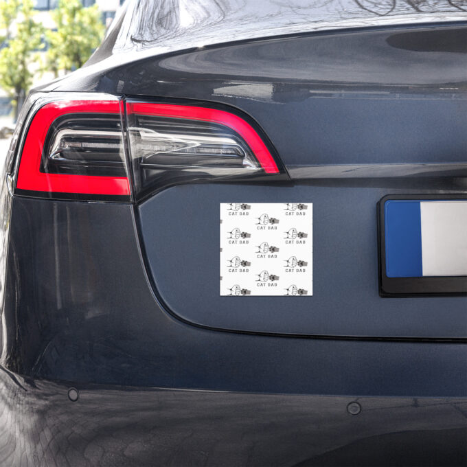 CAT DAD Car magnets - Image 2