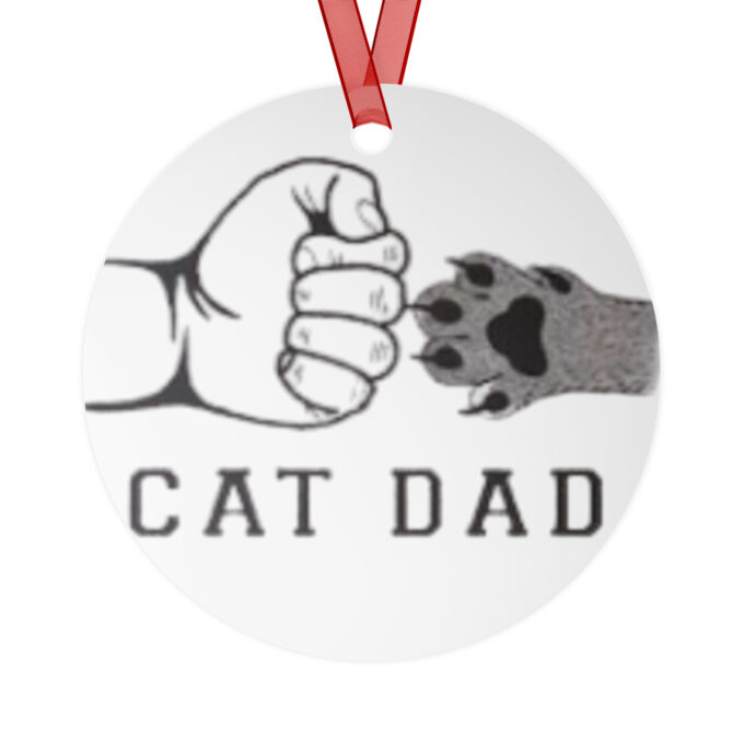 Cat Dad Double-sided ceramic ornaments - Image 5