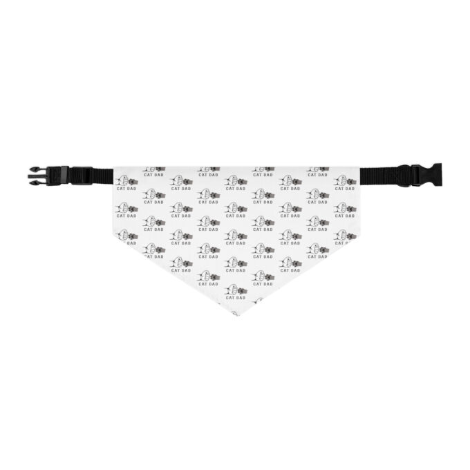 Cat Dad Pet bandana collar