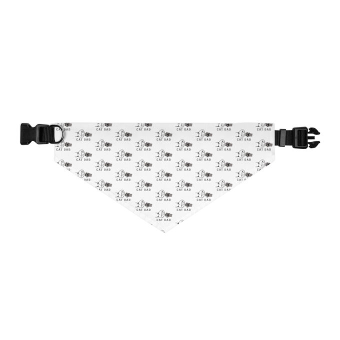 Cat Dad Pet bandana collar - Image 4