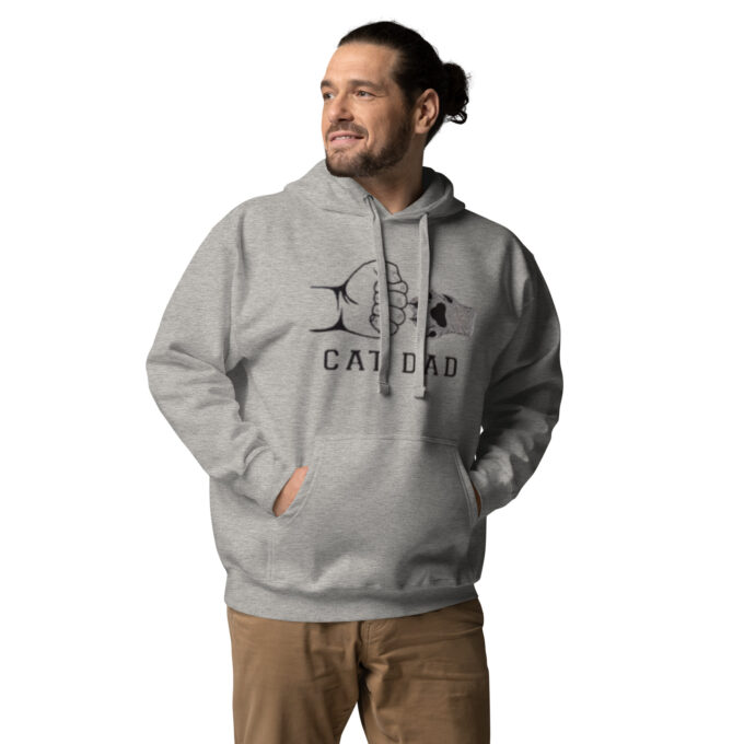 CAT DAD Unisex Hoodie - Image 2